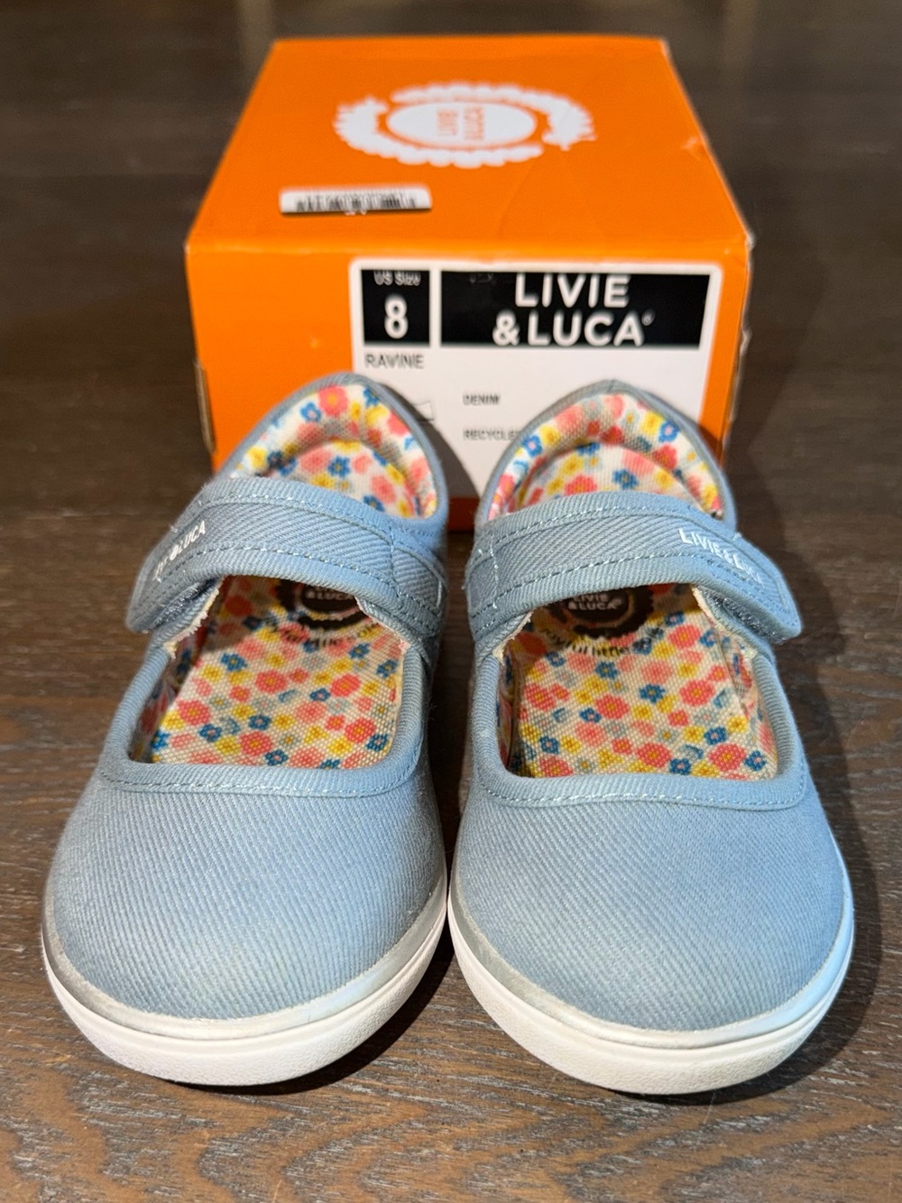 Livie and Luca Denim Ravine Mary Janes size 8
